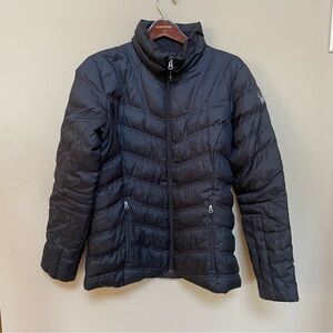 Spyder black puffer coat Women Large Like New